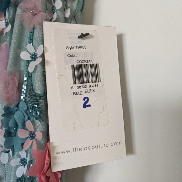 Theia evening couture pastel formal dress gown - Picture 2 of 8